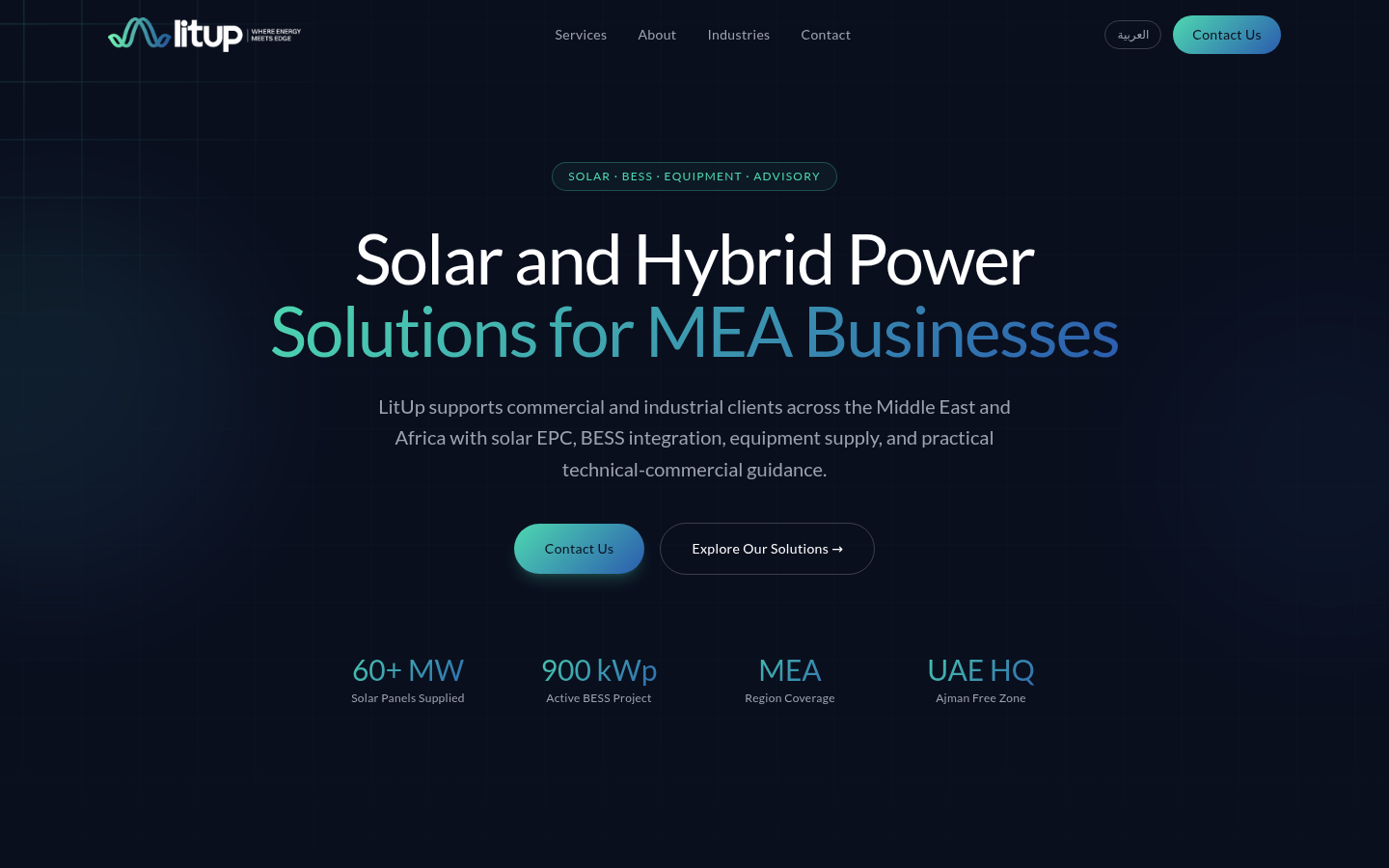 LitUp Energy — Solar and hybrid power solutions